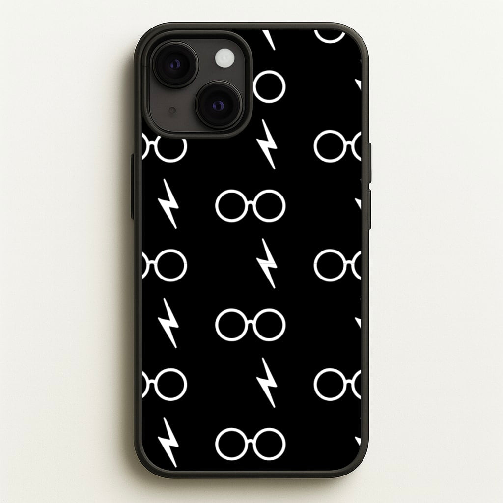 Glasses & Scar Pattern - Harry Potter Phone Case for iPhone 13 Mini