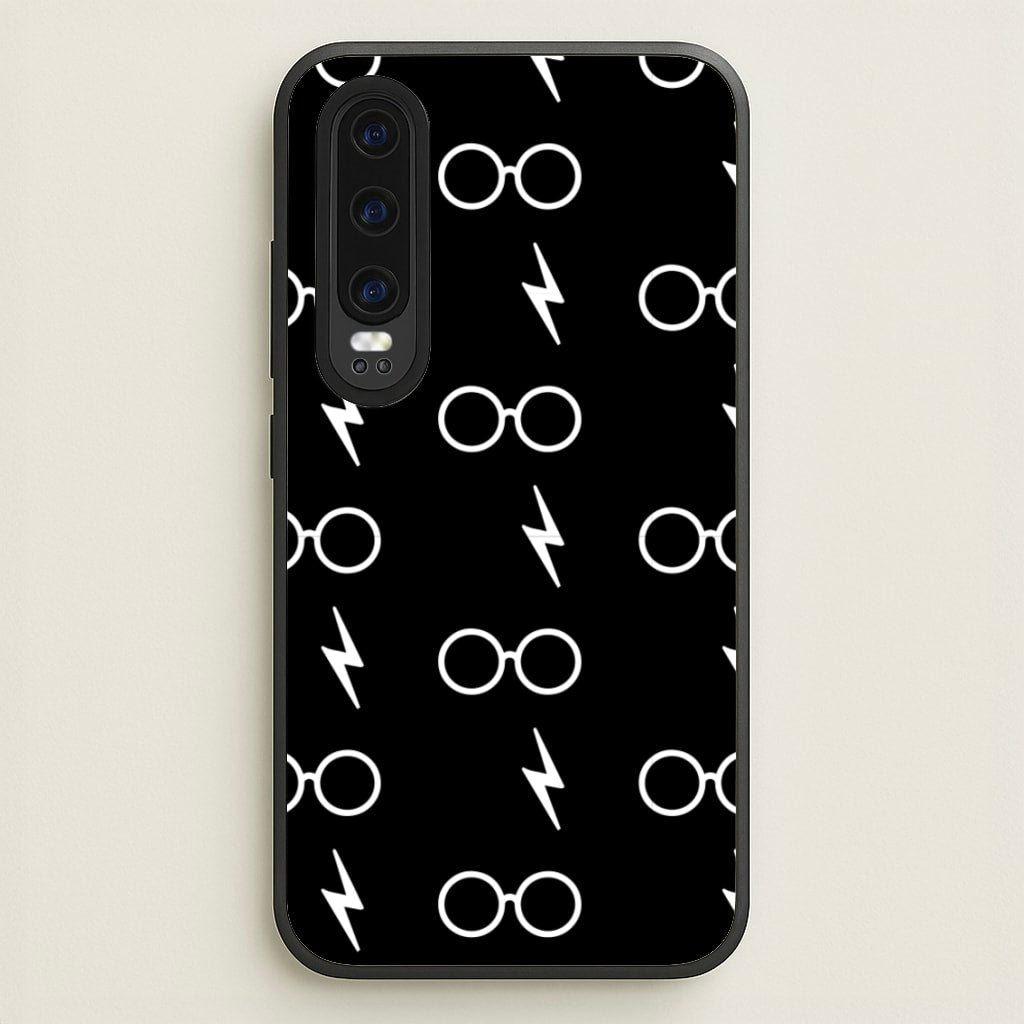 Glasses & Scar Pattern - Harry Potter Phone Case for Huawei P30