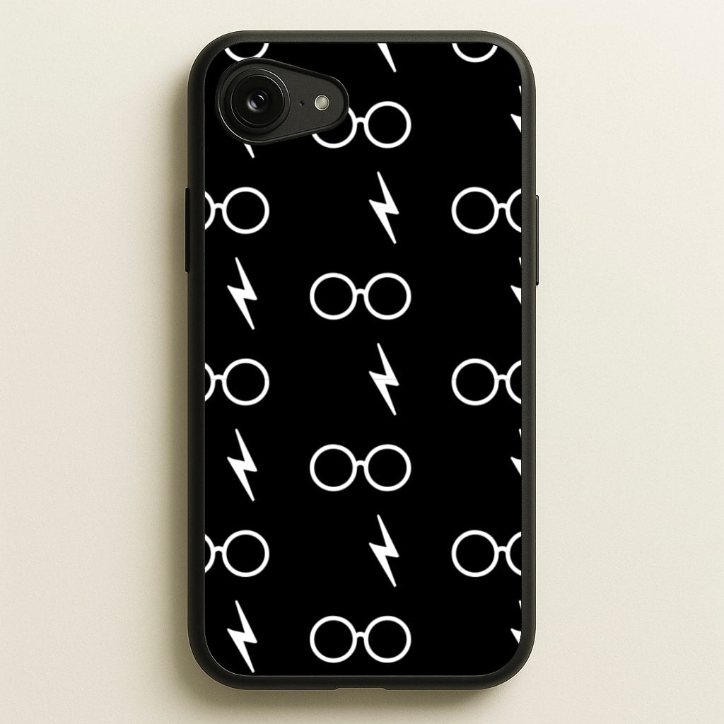 Glasses & Scar Pattern - Harry Potter Phone Case for iPhone 16e