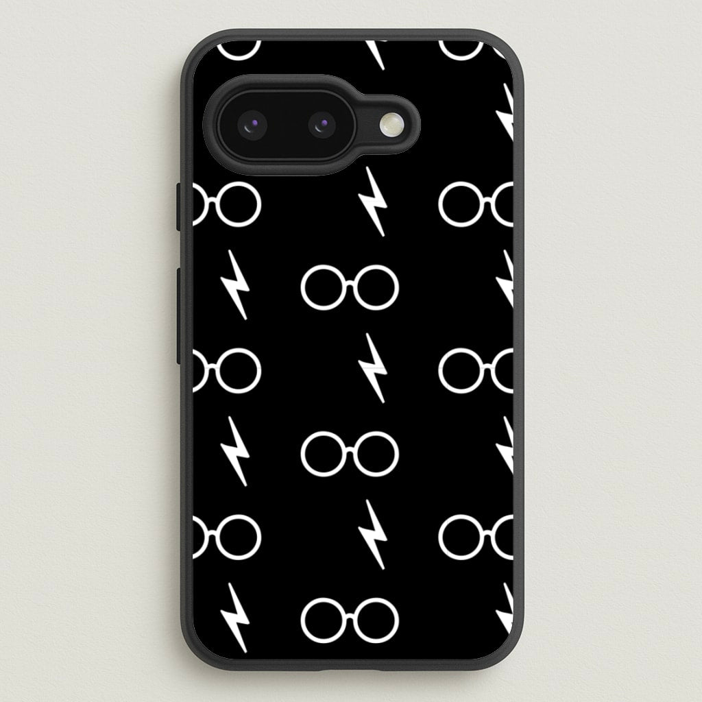 Glasses & Scar Pattern - Harry Potter Phone Case for Google Pixel 9a
