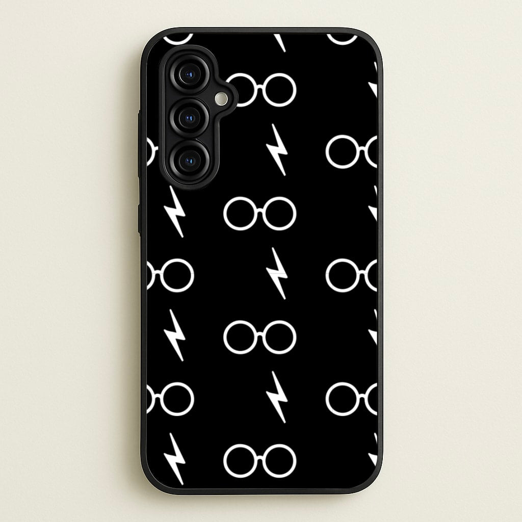 Glasses & Scar Pattern - Harry Potter Phone Case for Galaxy A54