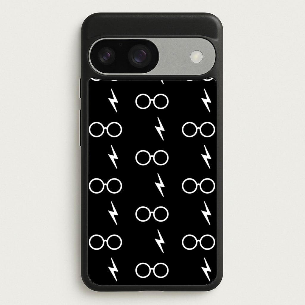 Glasses & Scar Pattern - Harry Potter Phone Case for Google Pixel 9 / 9 Pro