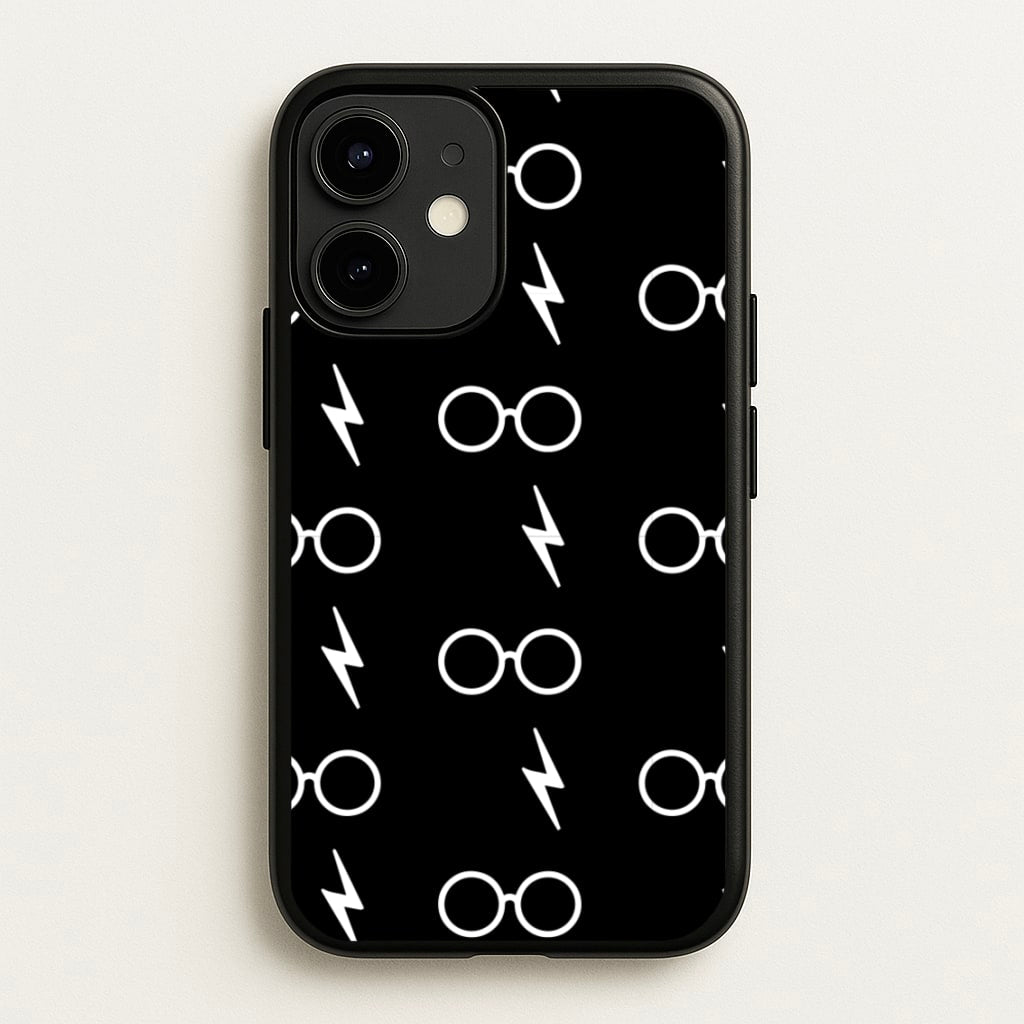 Glasses & Scar Pattern - Harry Potter Phone Case for iPhone 12 / 12 Pro