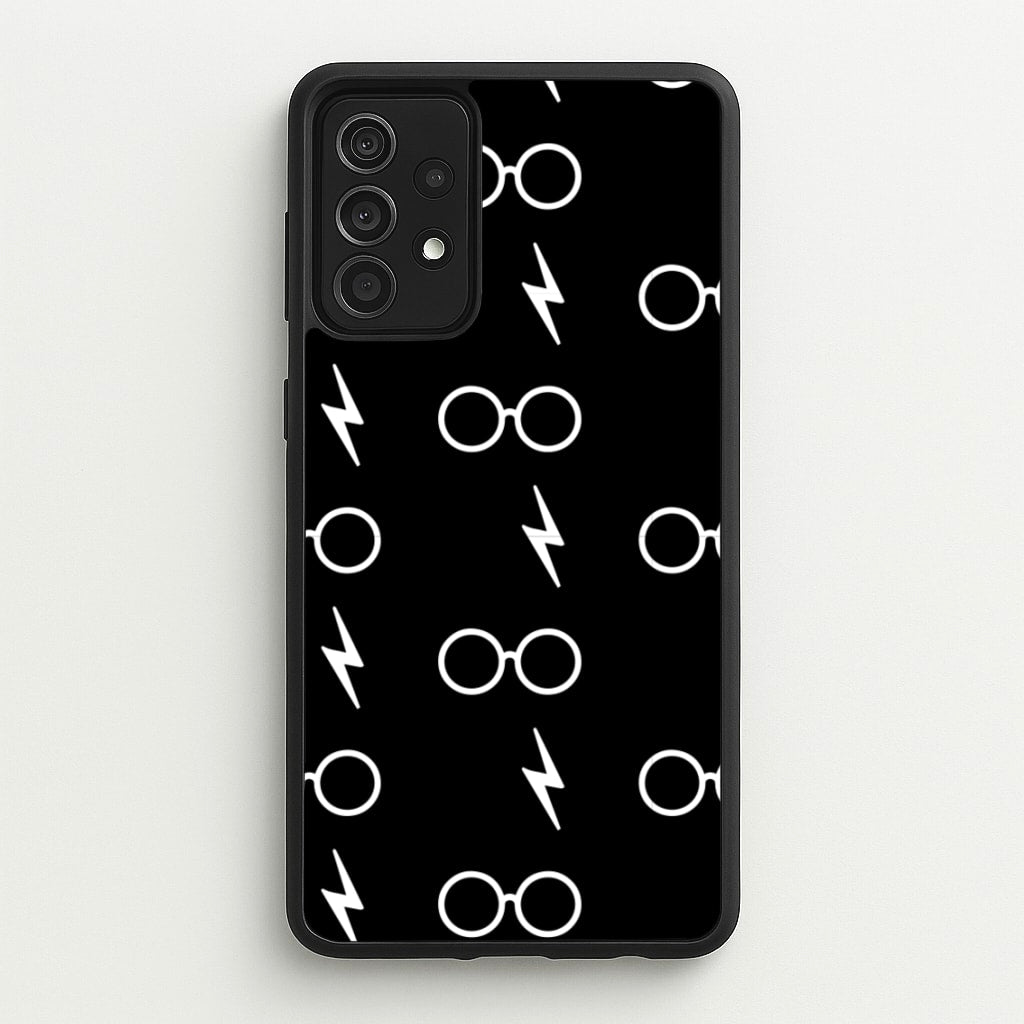 Glasses & Scar Pattern - Harry Potter Phone Case for Galaxy A52 / A52s