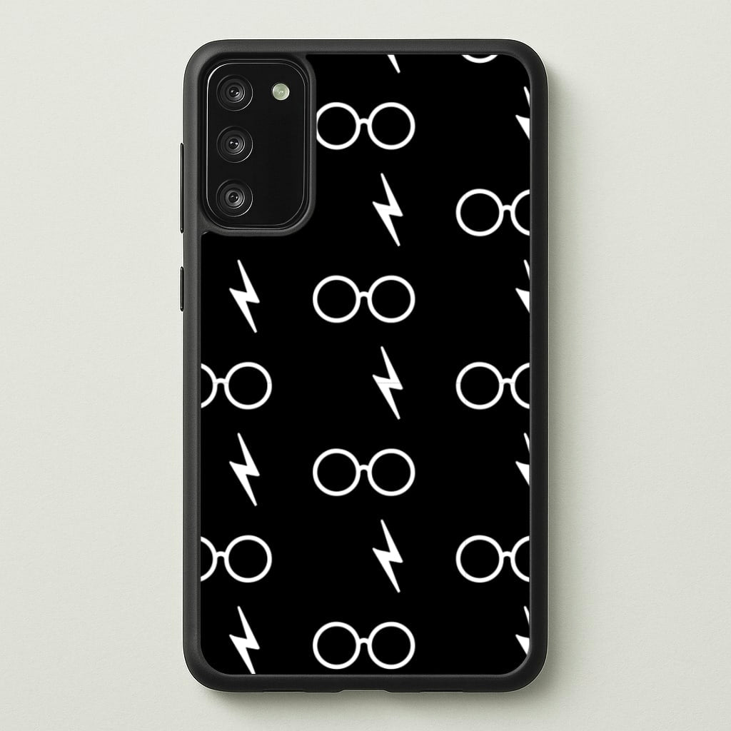 Glasses & Scar Pattern - Harry Potter Phone Case for Galaxy S20