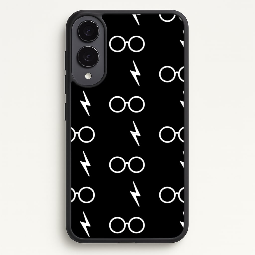 Glasses & Scar Pattern - Harry Potter Phone Case for Galaxy S25 Edge
