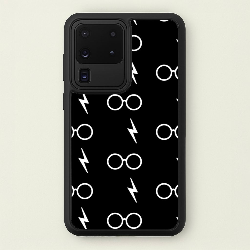 Glasses & Scar Pattern - Harry Potter Phone Case for Galaxy S20 Ultra