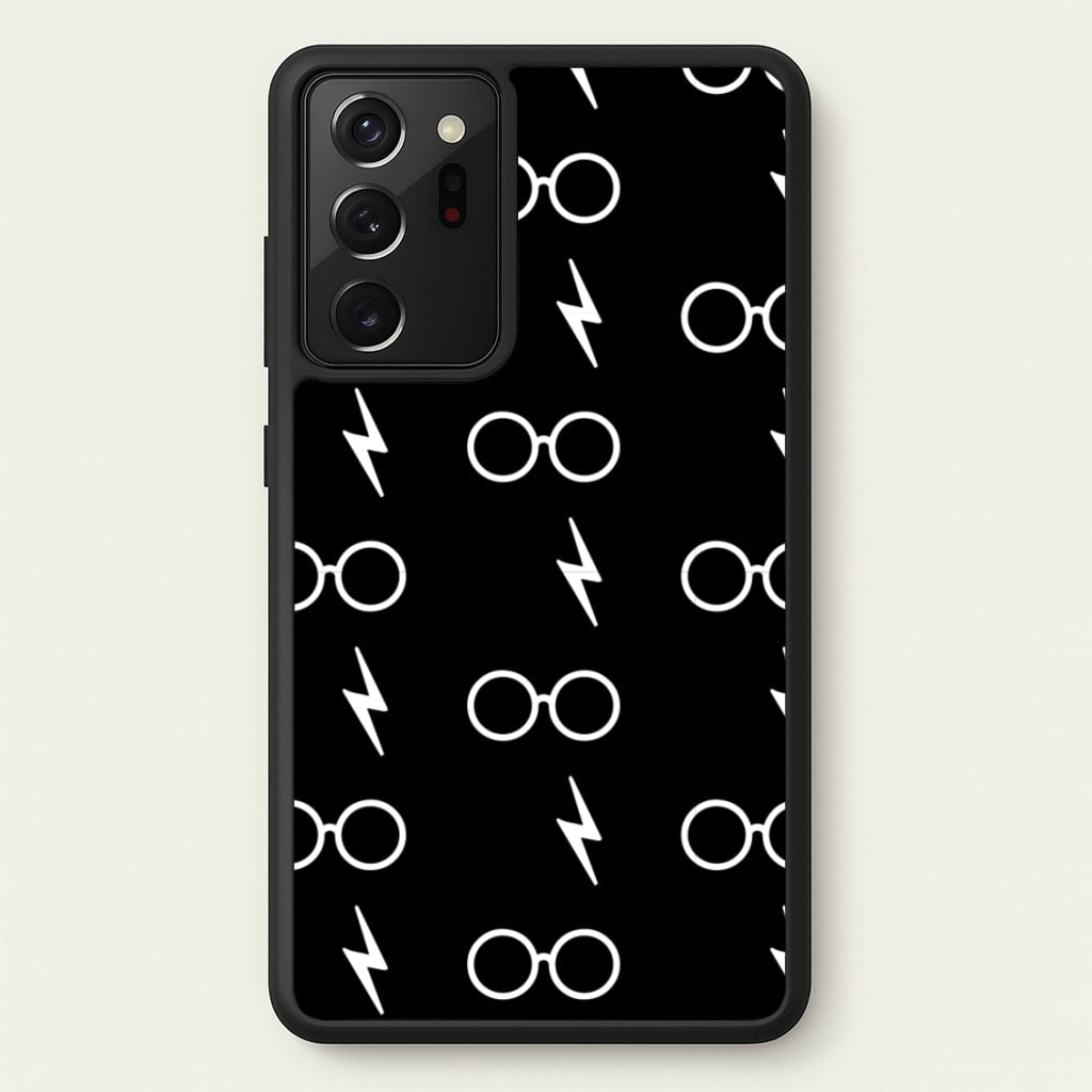 Glasses & Scar Pattern - Harry Potter Phone Case for Galaxy Note 20 Ultra