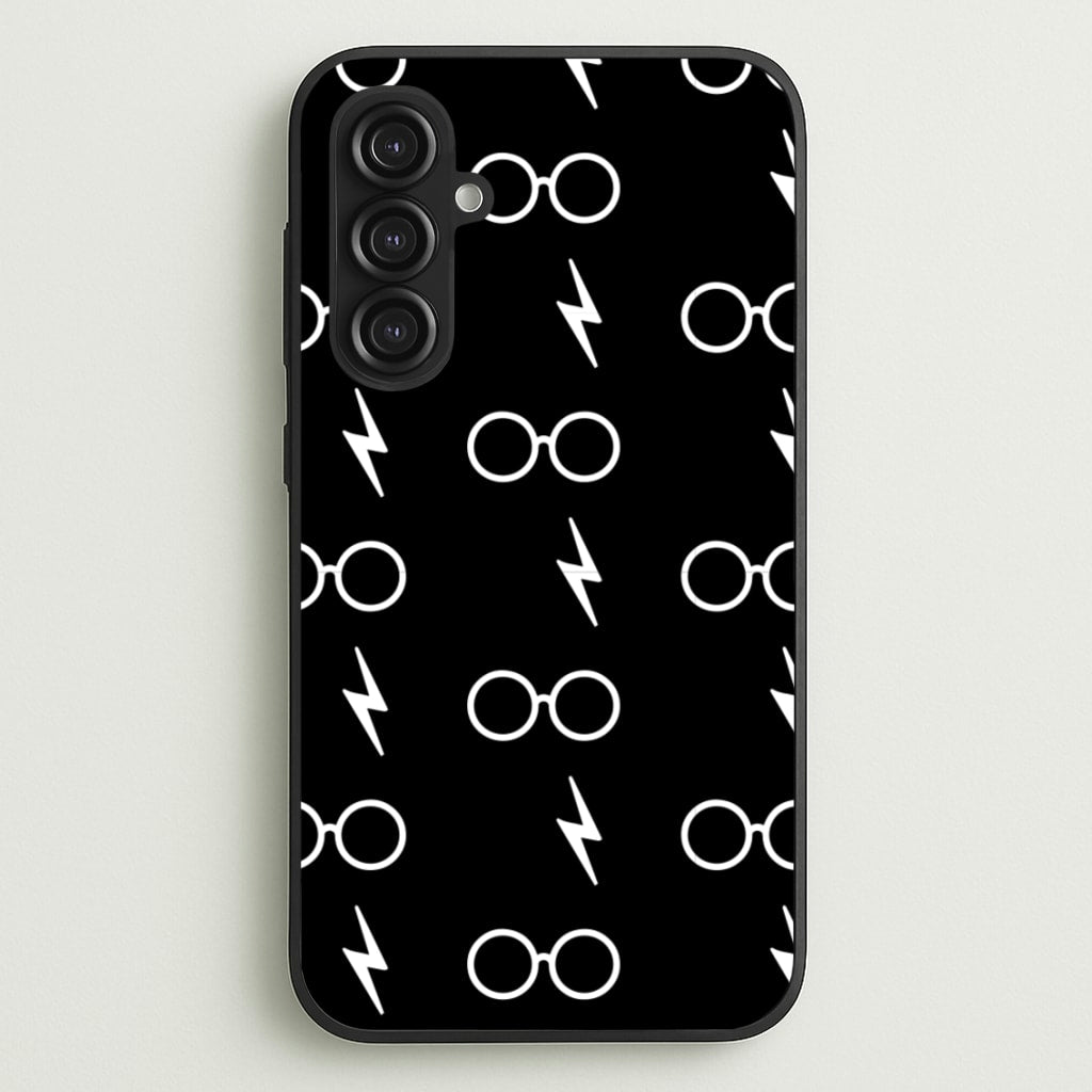 Glasses & Scar Pattern - Harry Potter Phone Case for Galaxy S23FE