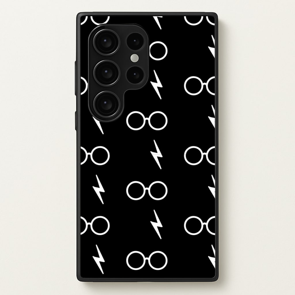 Glasses & Scar Pattern - Harry Potter Phone Case for Galaxy S24 Ultra