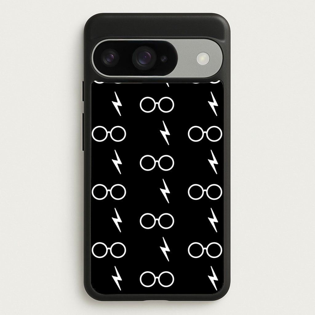 Glasses & Scar Pattern Phone Case for Google Pixel 10 / 10 Pro