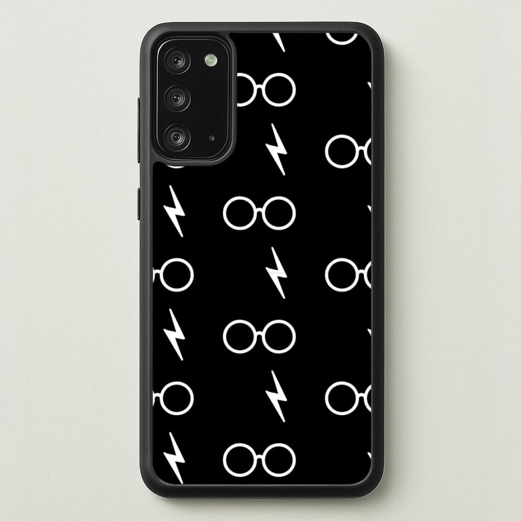 Glasses & Scar Pattern - Harry Potter Phone Case for Galaxy Note 20