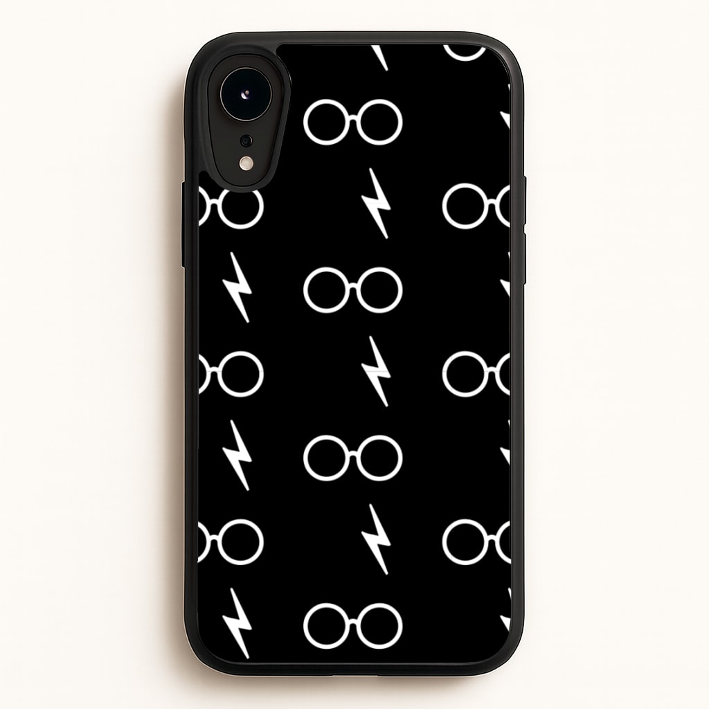 Glasses & Scar Pattern - Harry Potter Phone Case for iPhone XR