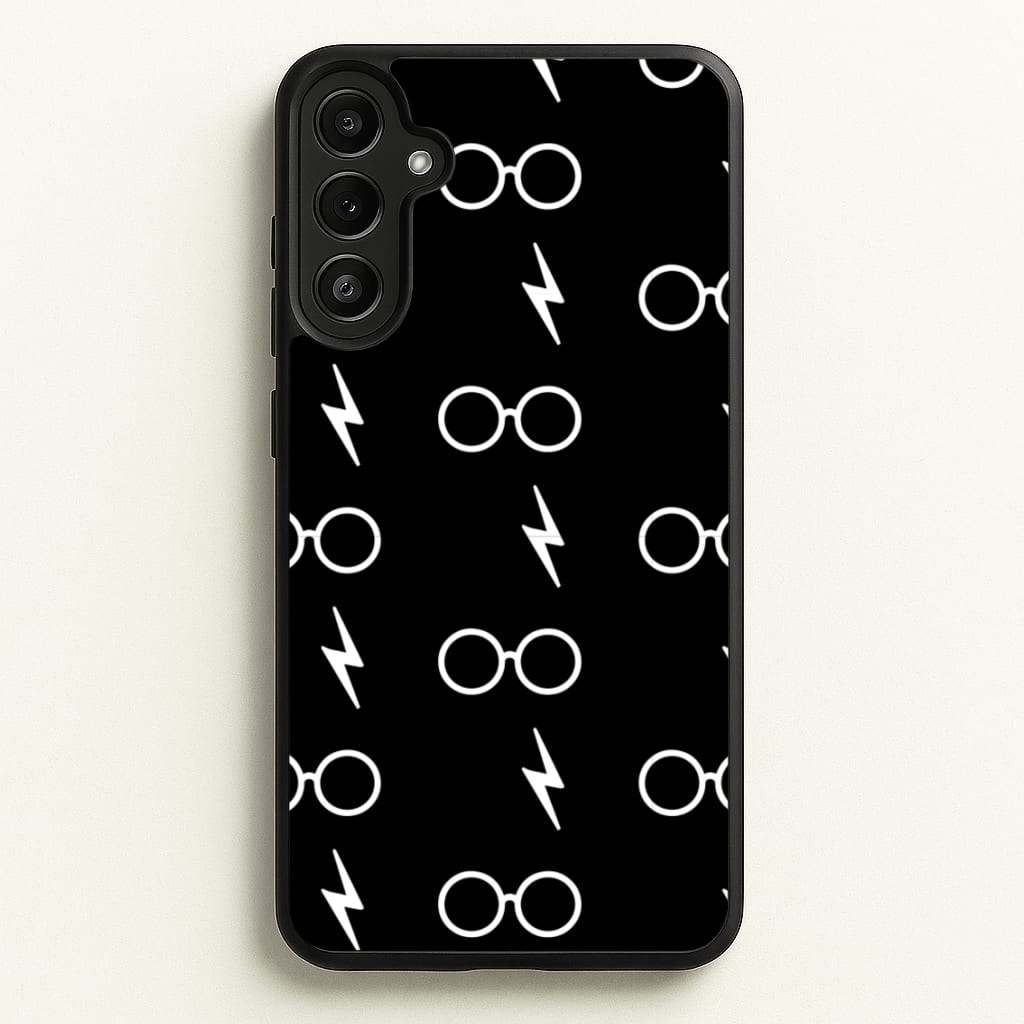 Glasses & Scar Pattern - Harry Potter Phone Case for Galaxy A34