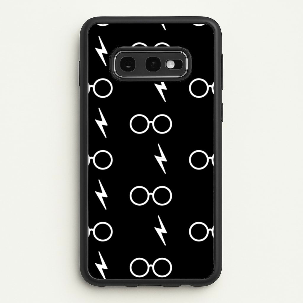 Glasses & Scar Pattern - Harry Potter Phone Case for Galaxy S10e