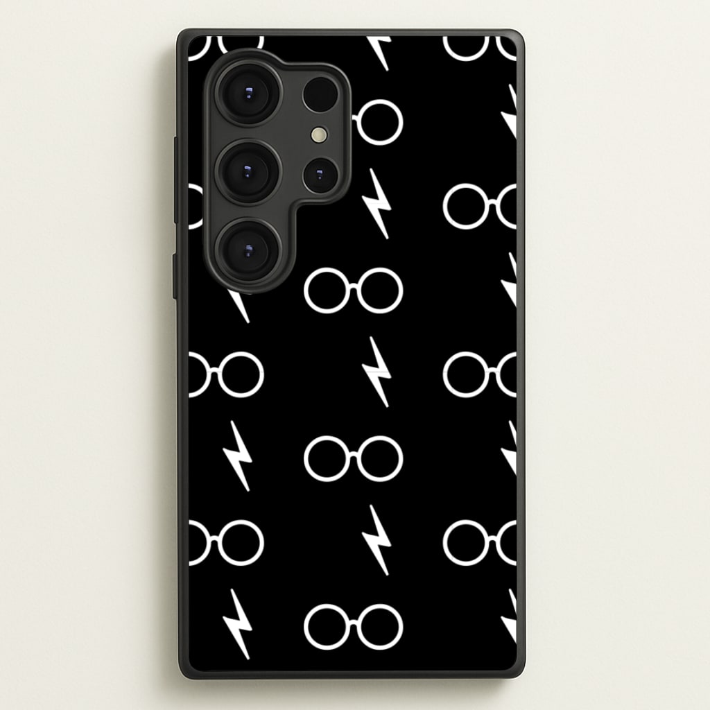 Glasses & Scar Pattern - Harry Potter Phone Case for Galaxy S25 Ultra