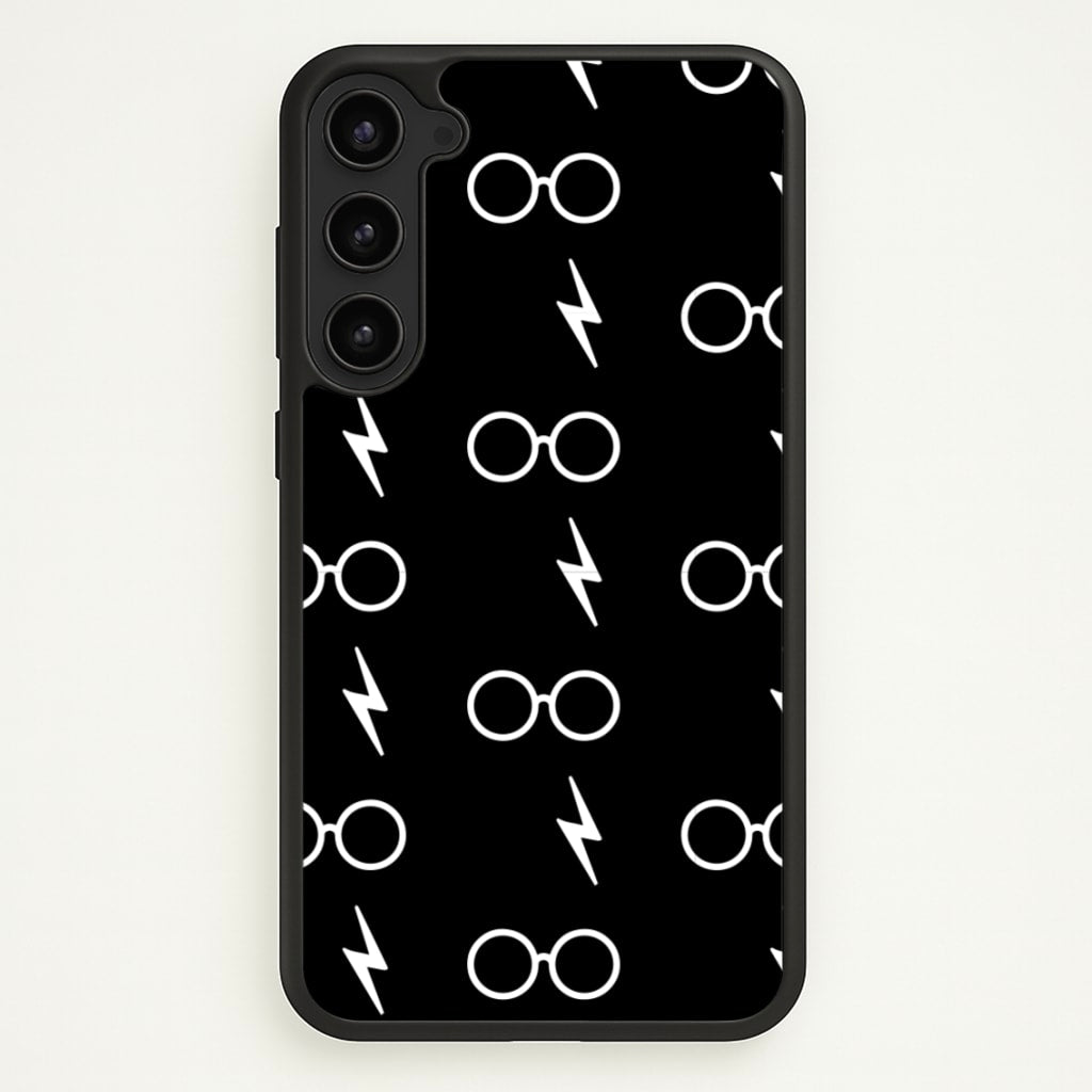 Glasses & Scar Pattern - Harry Potter Phone Case for Galaxy S23