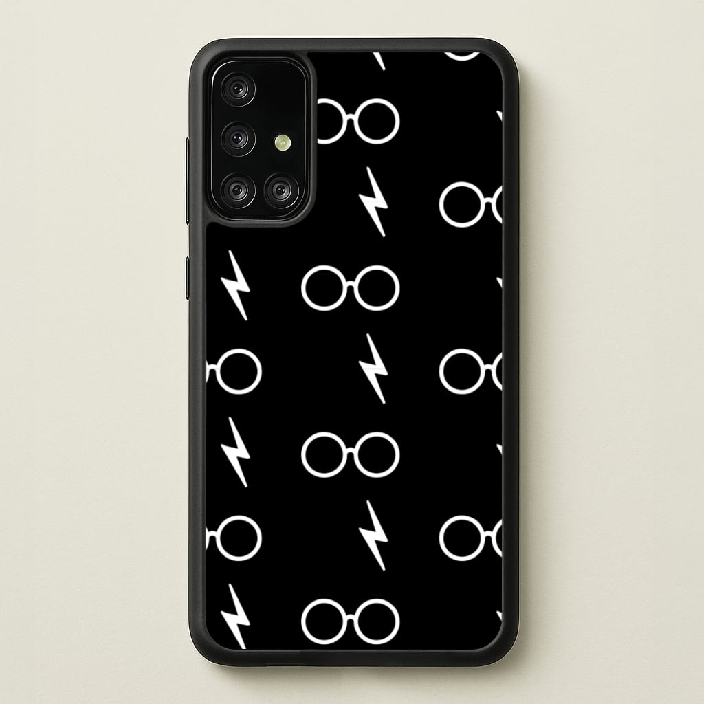 Glasses & Scar Pattern - Harry Potter Phone Case for Galaxy A71