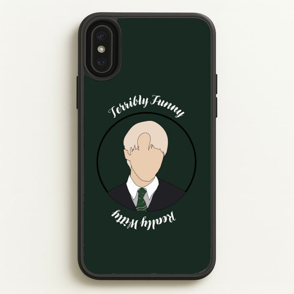 Terribly Funny, Really Witty Draco Malfoy - Harry Potter Phone Case for iPhone XS Max