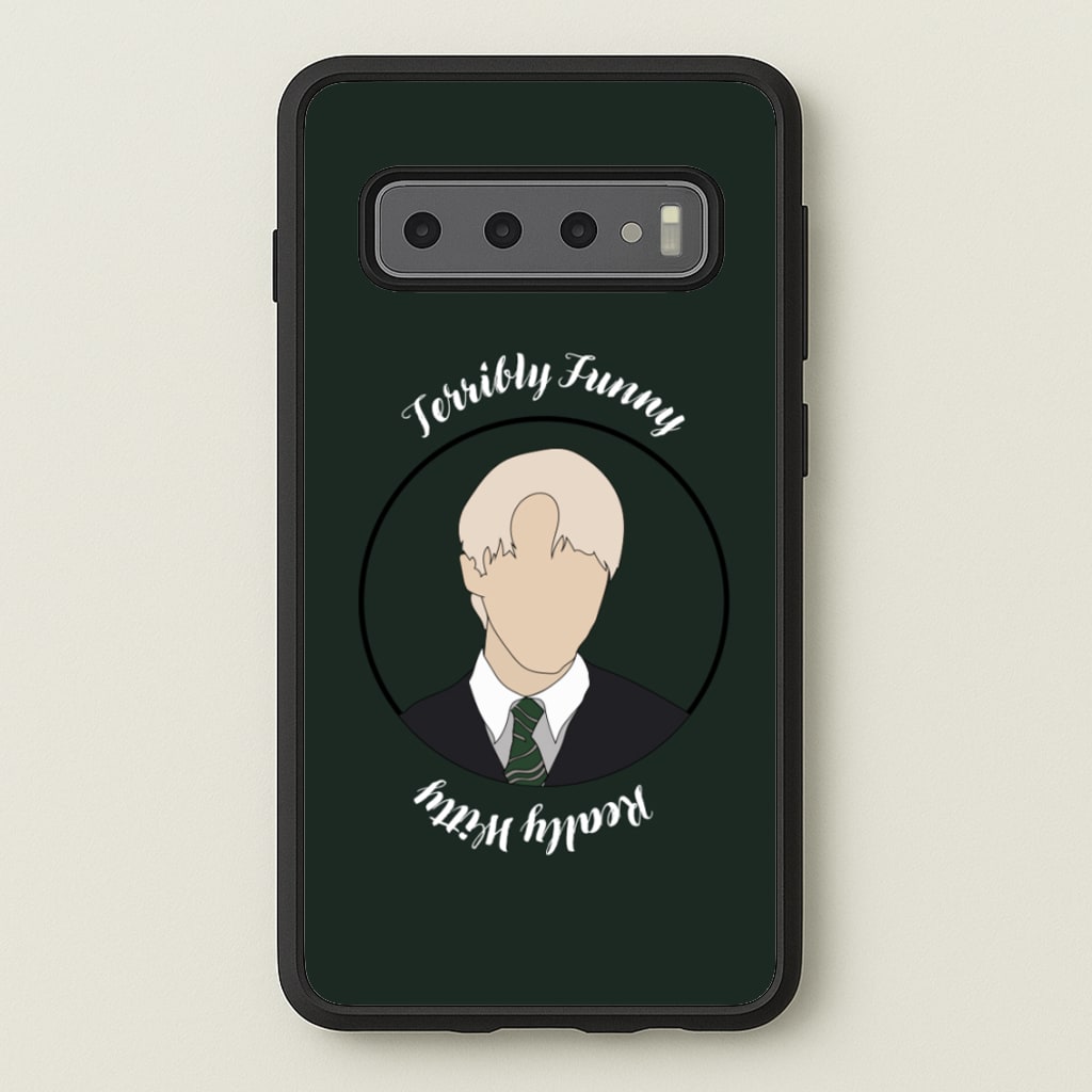 Terribly Funny, Really Witty Draco Malfoy - Harry Potter Phone Case for Galaxy S10 Plus