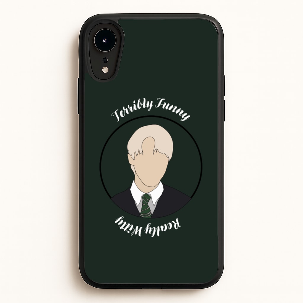 Terribly Funny, Really Witty Draco Malfoy - Harry Potter Phone Case for iPhone XR