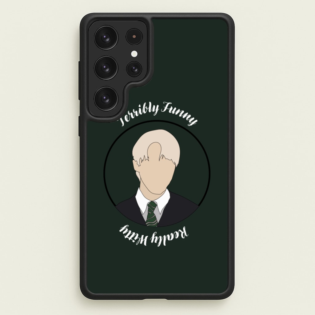 Terribly Funny, Really Witty Draco Malfoy - Harry Potter Phone Case for Galaxy S22 Ultra