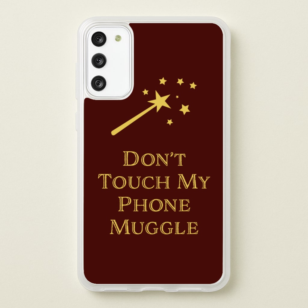 Don't Touch Muggle - Harry Potter - Harry Potter Phone Case for Galaxy S20FE