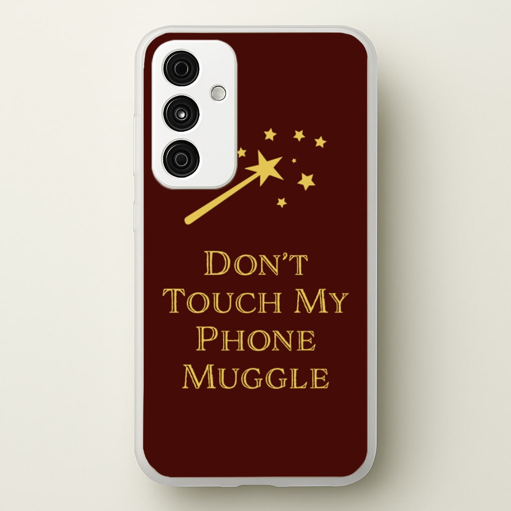 Don't Touch Muggle - Harry Potter - Harry Potter Phone Case for Galaxy A55
