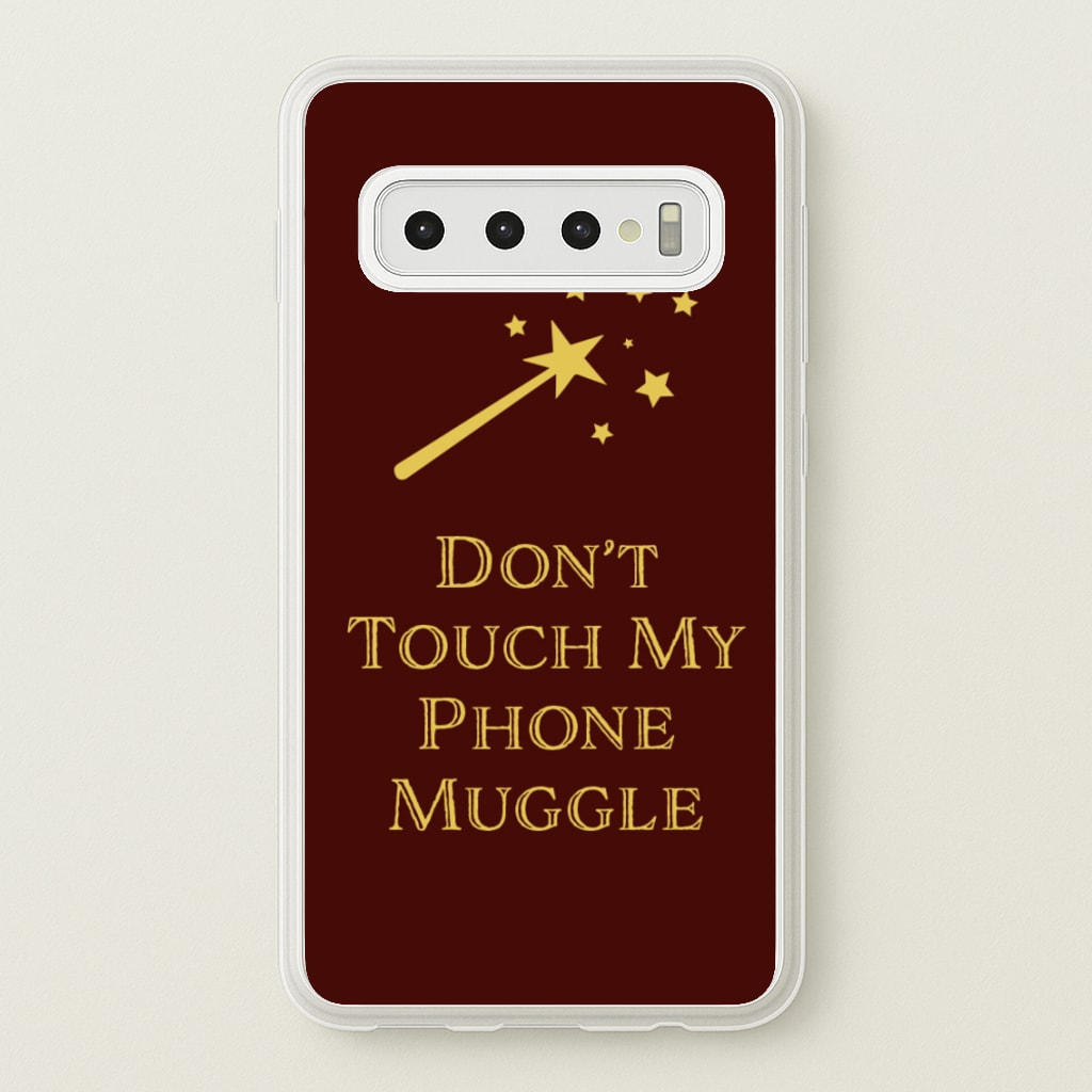 Don't Touch Muggle - Harry Potter - Harry Potter Phone Case for Galaxy S10 Plus