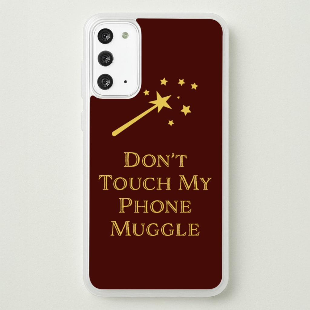 Don't Touch Muggle - Harry Potter - Harry Potter Phone Case for Galaxy Note 20