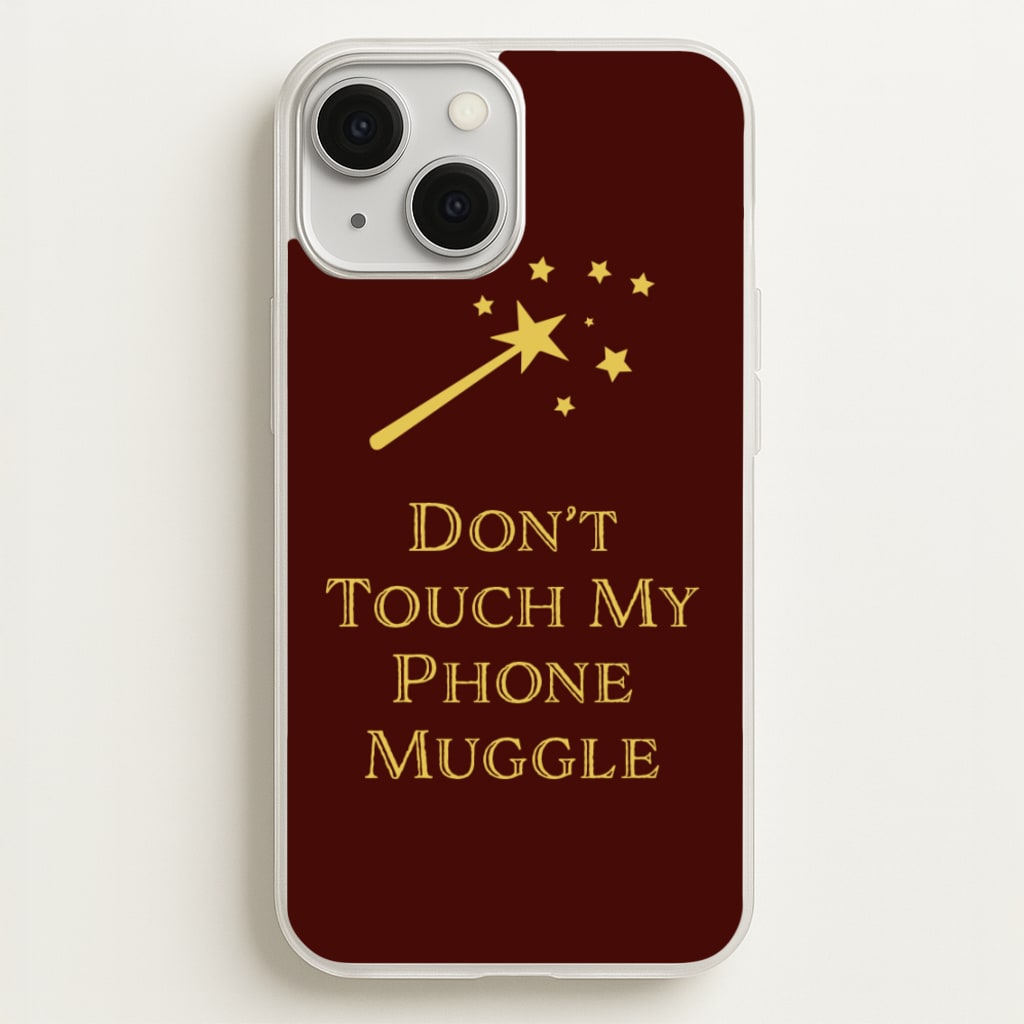 Don't Touch Muggle - Harry Potter - Harry Potter Phone Case for iPhone 13 Mini