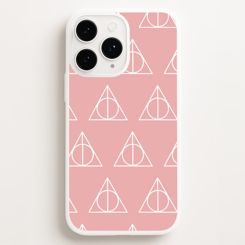 The Deathly Hallows Symbol Pattern - Harry Potter Phone Case for iPhone 16 Pro Max