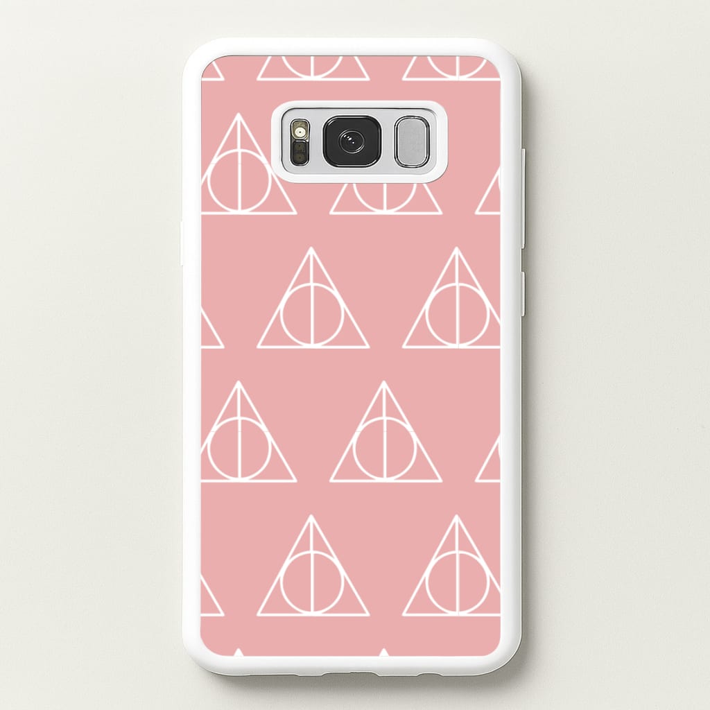 The Deathly Hallows Symbol Pattern - Harry Potter Phone Case for Galaxy S8