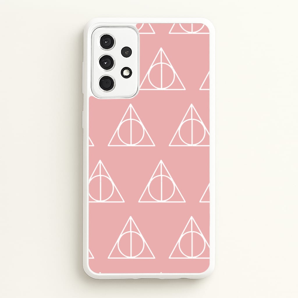 The Deathly Hallows Symbol Pattern - Harry Potter Phone Case for Galaxy A52 / A52s