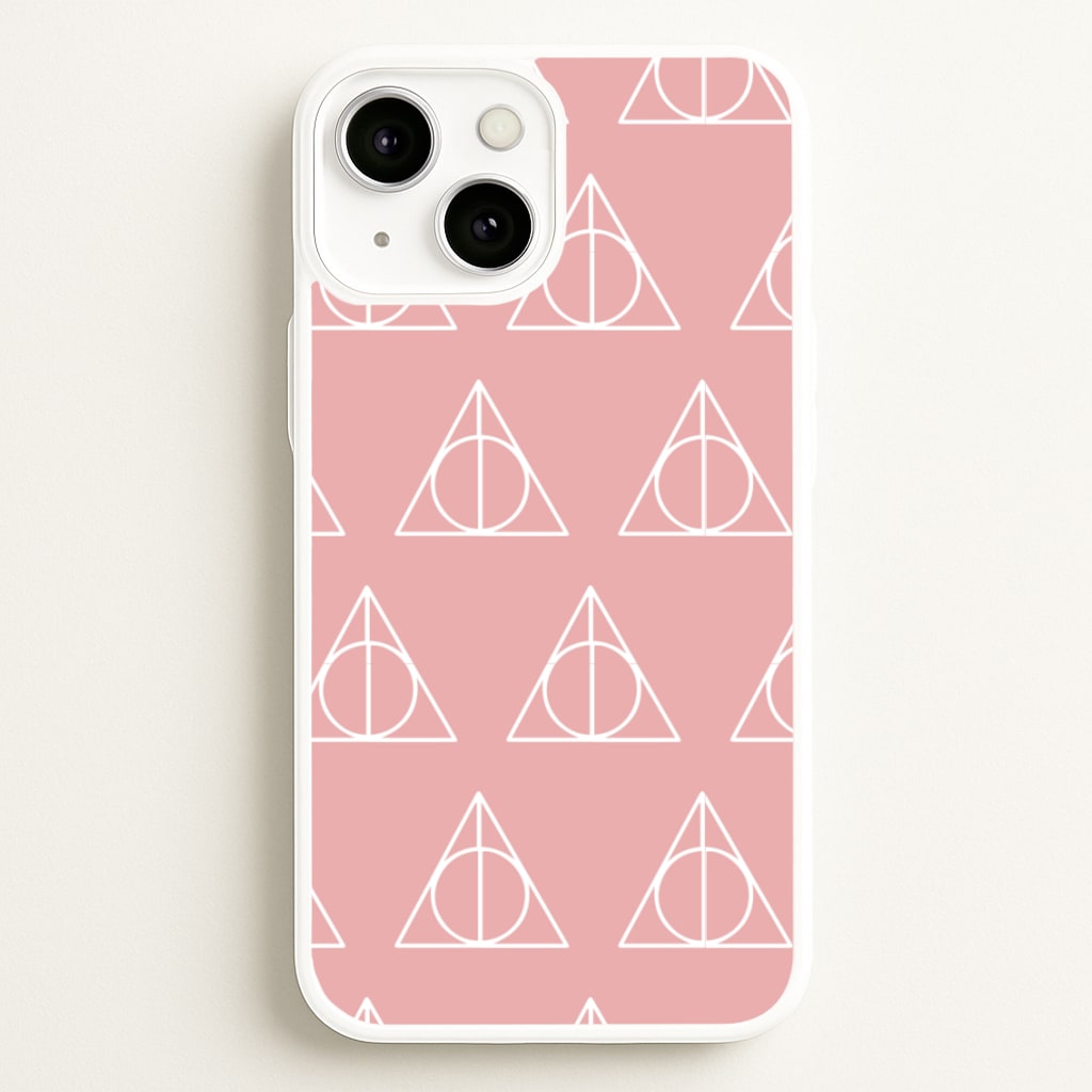 The Deathly Hallows Symbol Pattern - Harry Potter Phone Case for iPhone 13