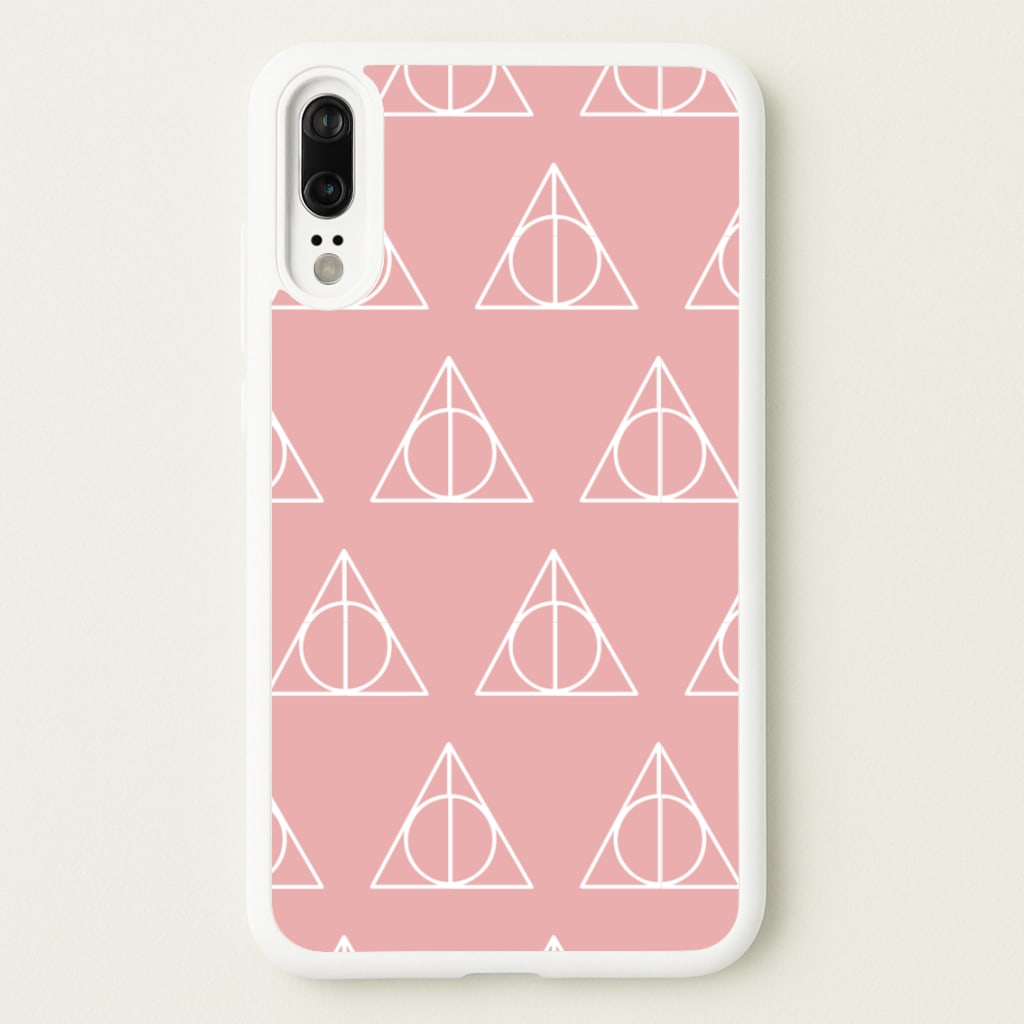 The Deathly Hallows Symbol Pattern - Harry Potter Phone Case for Huawei P20