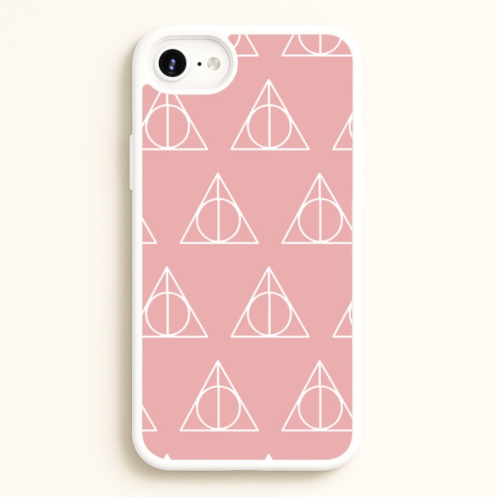 The Deathly Hallows Symbol Pattern - Harry Potter Phone Case for iPhone 6 / 7 / 8 / SE