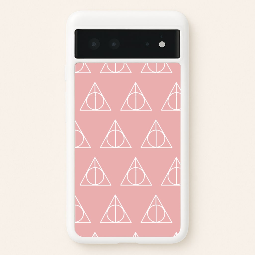 The Deathly Hallows Symbol Pattern - Harry Potter Phone Case for Google Pixel 6