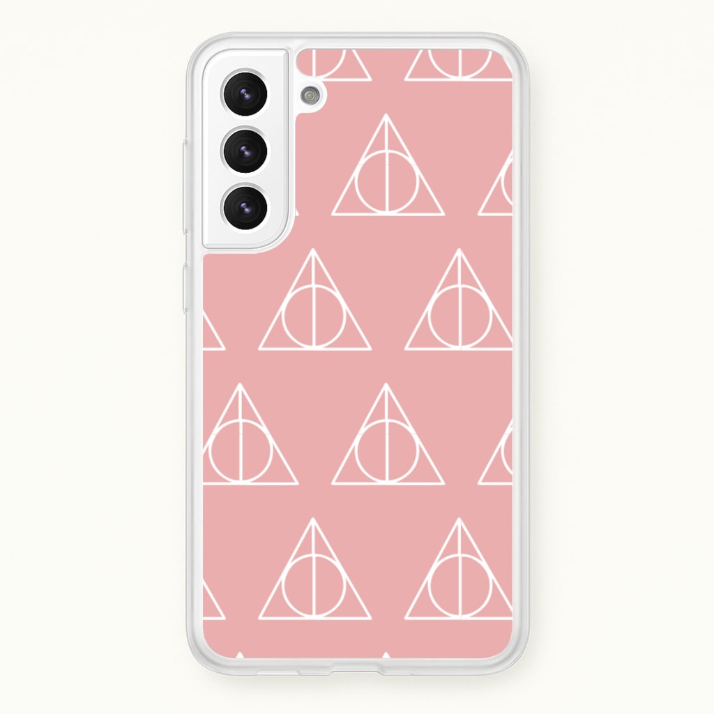 The Deathly Hallows Symbol Pattern - Harry Potter Phone Case for Galaxy S22 Plus