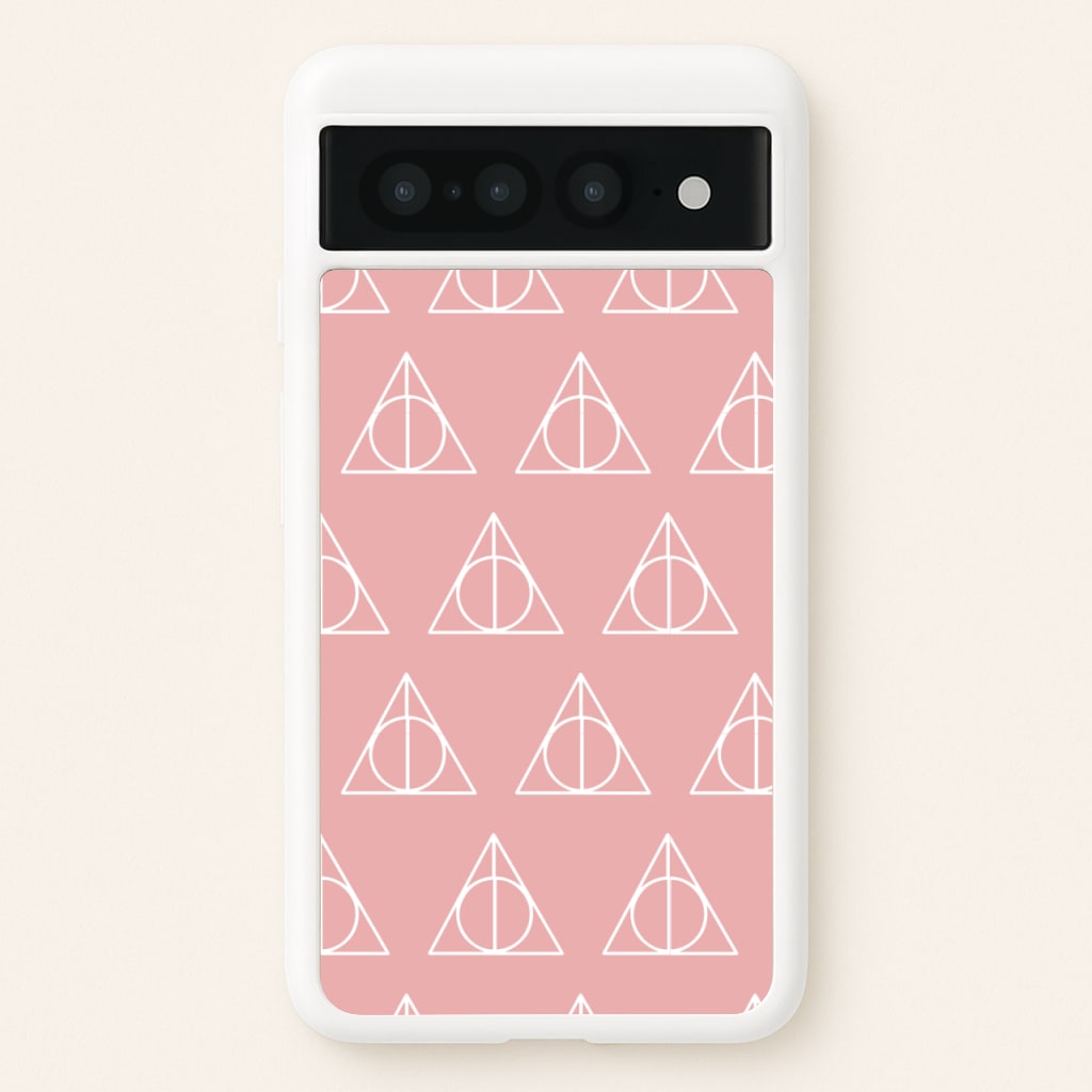 The Deathly Hallows Symbol Pattern - Harry Potter Phone Case for Google Pixel 7 Pro