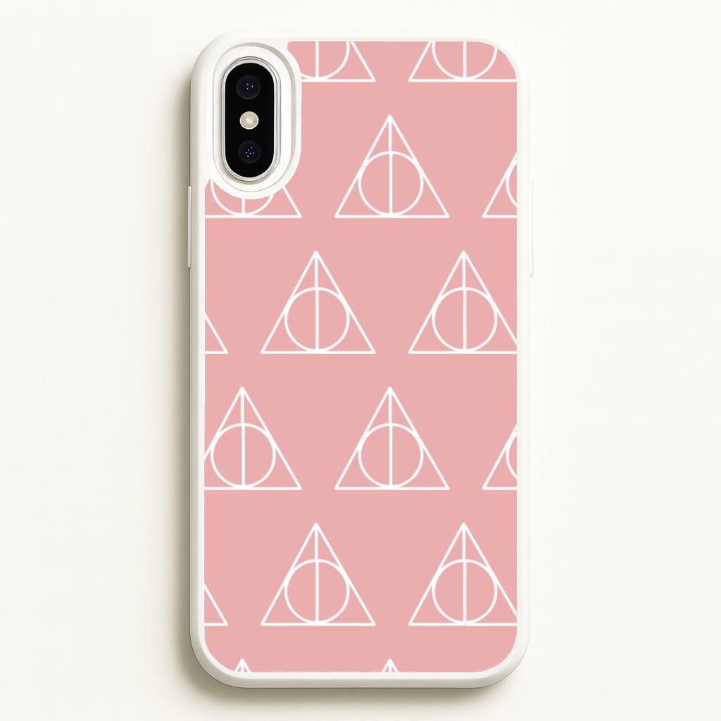 The Deathly Hallows Symbol Pattern - Harry Potter Phone Case for iPhone XS Max