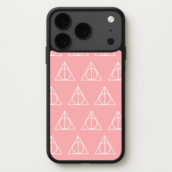 The Deathly Hallows Symbol Pattern Phone Case for iPhone 17 Pro Max