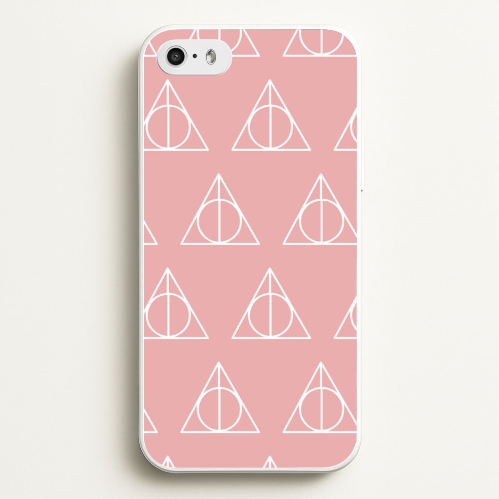 The Deathly Hallows Symbol Pattern - Harry Potter Phone Case for iPhone 5 / 5s / SE 2016