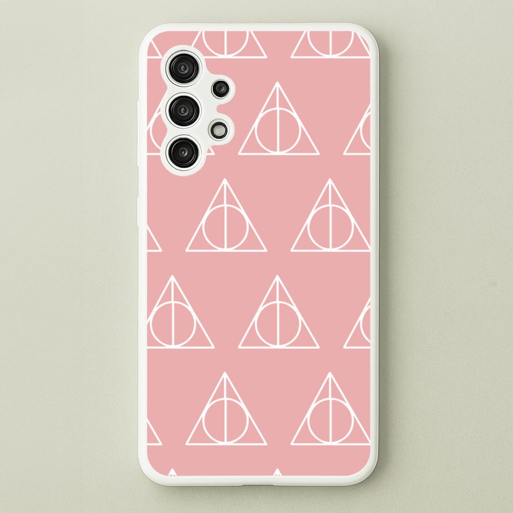 The Deathly Hallows Symbol Pattern - Harry Potter Phone Case for Galaxy A13