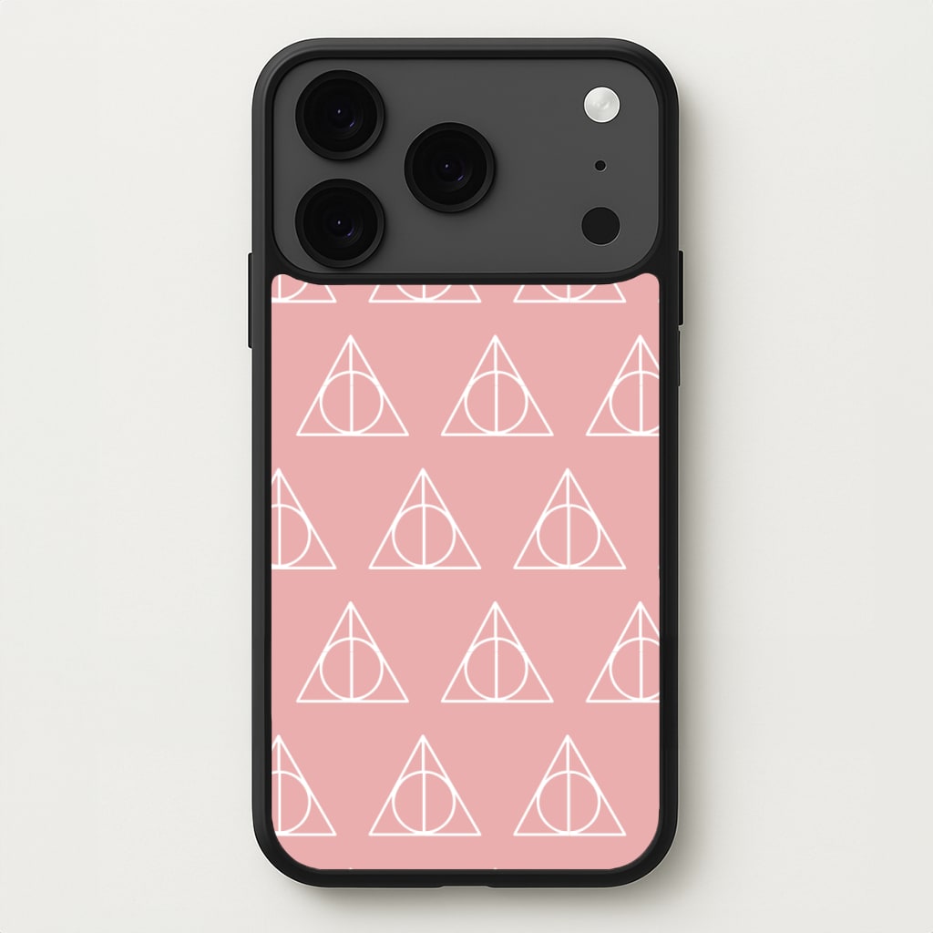 The Deathly Hallows Symbol Pattern Phone Case for iPhone 17 Pro