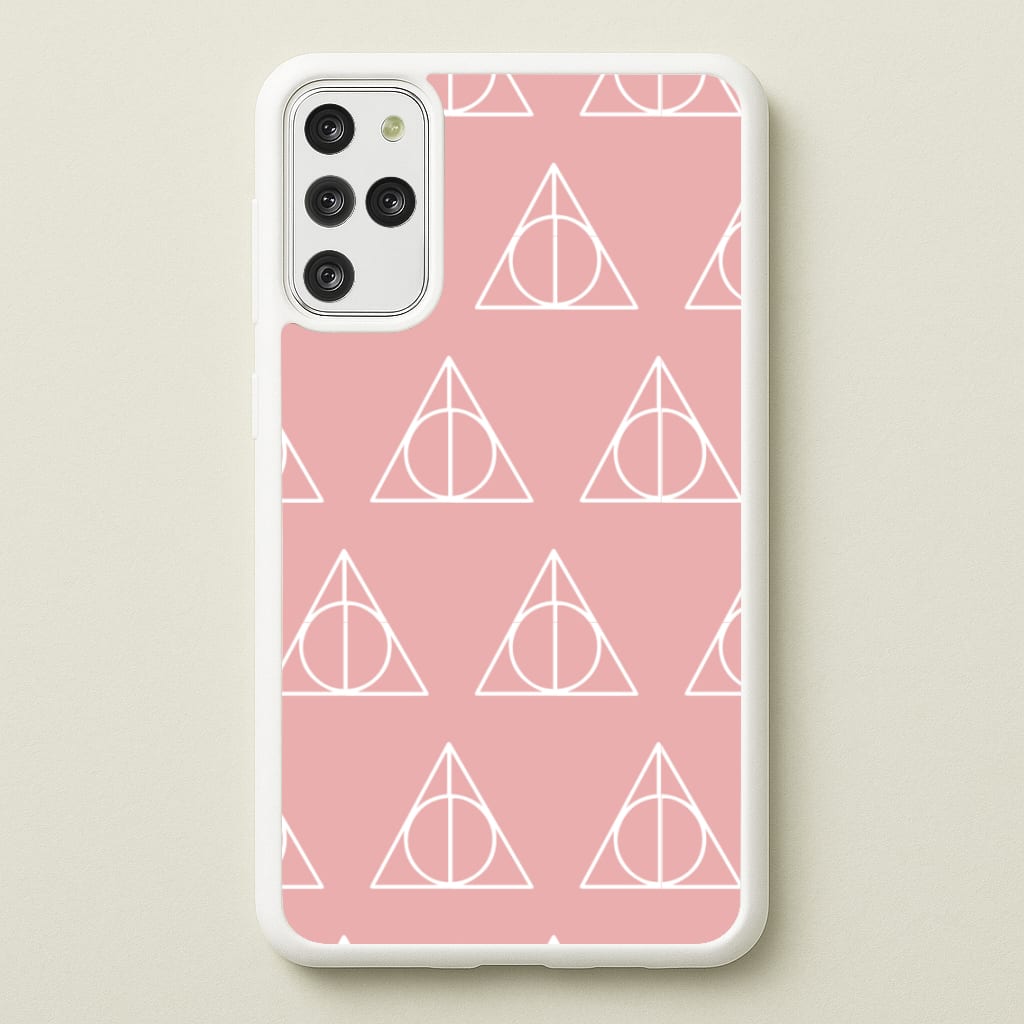 The Deathly Hallows Symbol Pattern - Harry Potter Phone Case for Galaxy S20 Plus