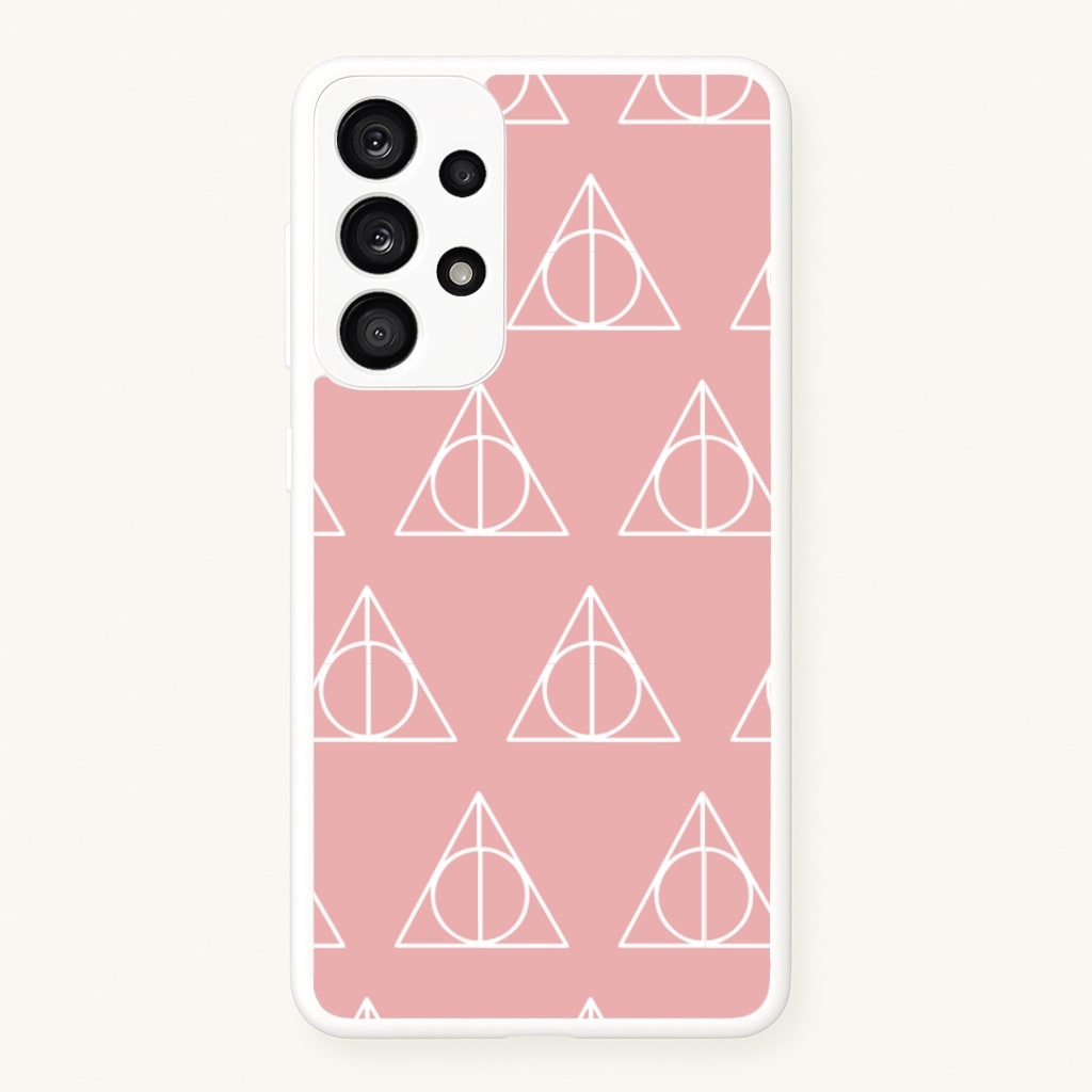 The Deathly Hallows Symbol Pattern - Harry Potter Phone Case for Galaxy A53