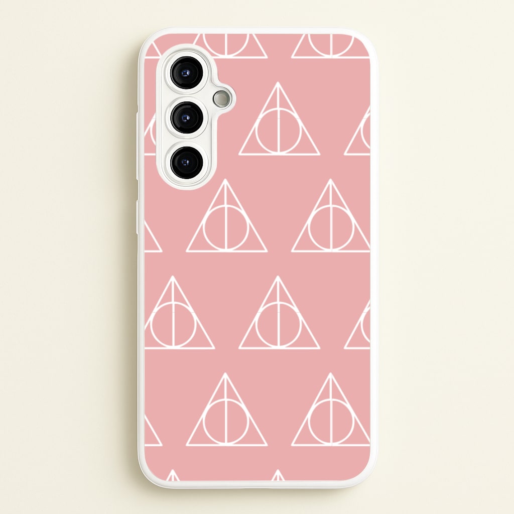 The Deathly Hallows Symbol Pattern - Harry Potter Phone Case for Galaxy A54