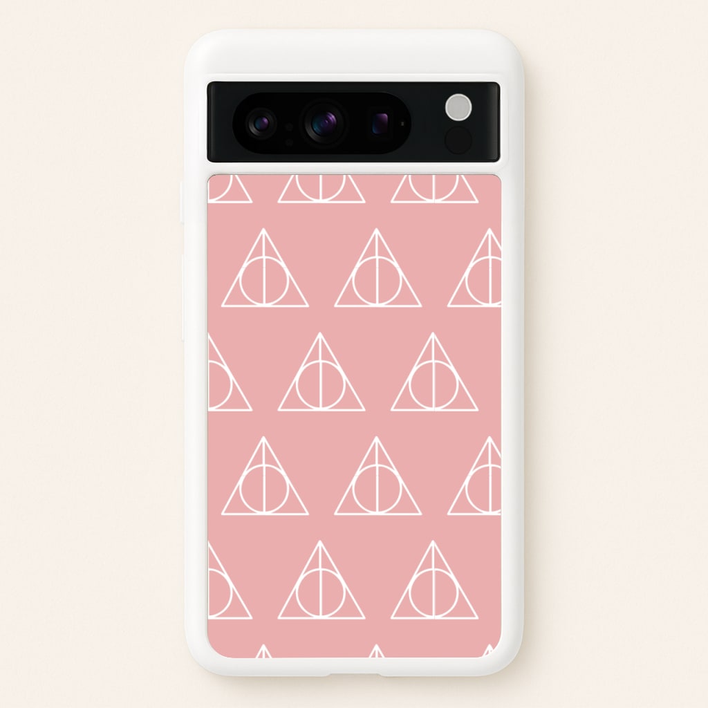 The Deathly Hallows Symbol Pattern - Harry Potter Phone Case for Google Pixel 8 Pro