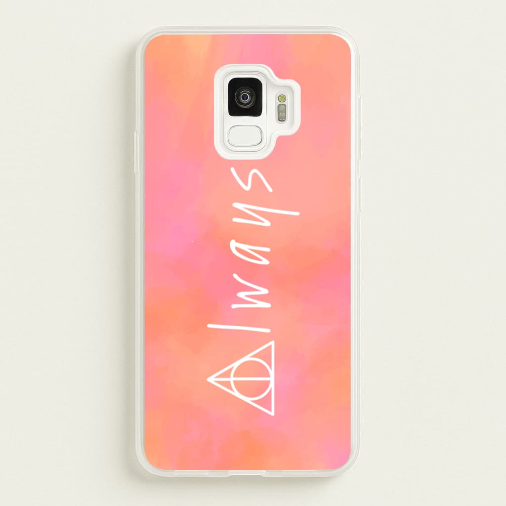 Deathly Always - Harry Potter Phone Case for Galaxy S9